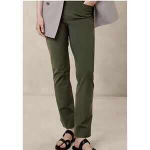 Banana Republic Womens 12 Olive Green High-Rise Sloan Pants Office Business Work